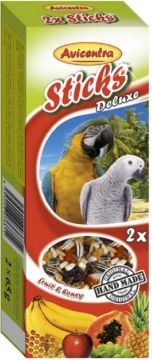 Avicentra tyčinky velký papoušek - ovoce+med 2ks