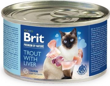 Brit Premium Cat by Nature konz Trout&Liver 200g