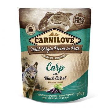 Carnilove Dog Pouch Paté Carp & Black Carrot 300g