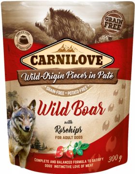 Carnilove Dog Pouch Paté Wild Boar & Rosehips 300g