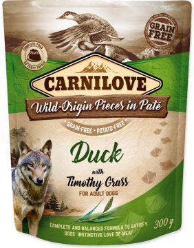 Carnilove Dog Pouch Paté Duck & Timothz Grass 300g