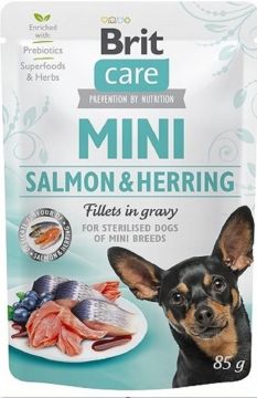 Brit Care Dog Mini Salmon&Herring steril fillets 85g