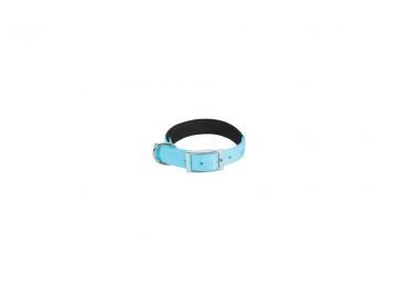 Obojek pes SOFT NYLON tyrkysový 20mm/40cm