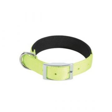 Obojek pes SOFT NYLON zelený 25mm/65cm