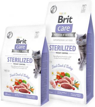 Brit Care Cat GF Sterilized Weight Control, 0,4kg