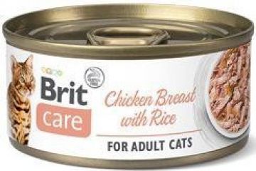 Brit Care Cat konz Fillets Breast&Rice 70g