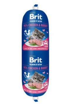 Brit Premium Cat by Nature Sausage Chicken&Rabbit 180g