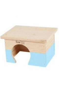 Domek pro hlodavce HOME COLOR S modrý