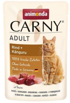 Carny Adult 85 g hovězí + kuřecí, kapsička pro kočky