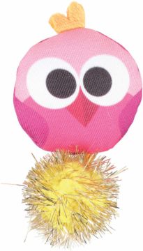 Hračka kočka LOVELY s šantou ptáček