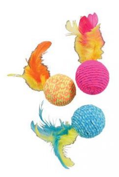 Hračka kočka Elastic Ball mix barev