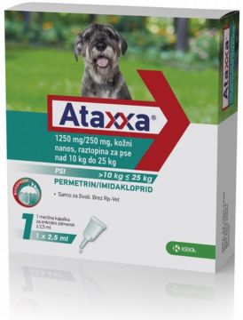 Ataxxa Spot-on Dog M 500mg/100mg 1x1ml