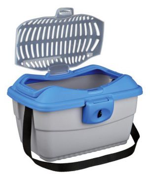 Transportní kufřík MINI CAPRI40x22x30cm max. do 2kg TRIXIE, - modro/šedá