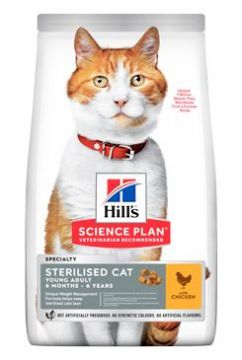 Hill's Fel. Dry SP Adult Young Steril. CatChicken1,5kg