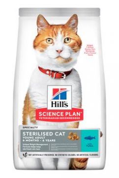 Hill's Fel. Dry SP Adult Young Steril. Cat Tuna 1,5kg