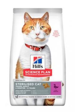 Hill's Fel. Dry SP Adult Young Steril. Cat Duck 10kg
