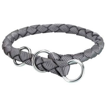 Nylonový obojek kulatý CAVO (S-M) 30-36 cm/12 mm, - grafit