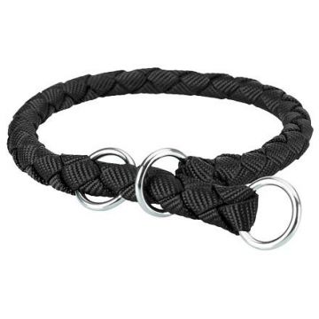 Nylonový obojek kulatý CAVO (S) 25-31 cm/12 mm, - černý