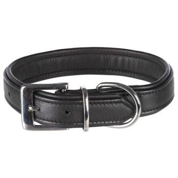 Obojek ACTIVE COMFORT kožený L-XL 52-63 cm/35 mm, - černý
