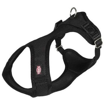 Soft postroj, jemný, vypolstrovaný S 33-50 cm/20 mm, - černý