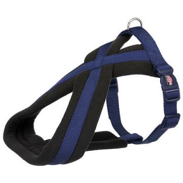 Nylonový postroj PREMIUM podšitý 35-50cm/25mm (S), - indigo