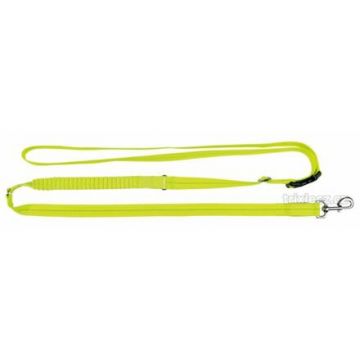 Svítící jogging vodítko USB S-XL 1,85-2,55m/25mm neon žlutá