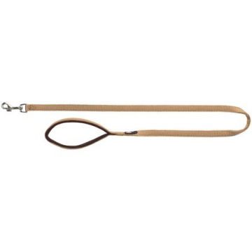 Vodítko PREMIUM s vyplněnou rukojetí 1m/20mm (M-L), - karamel