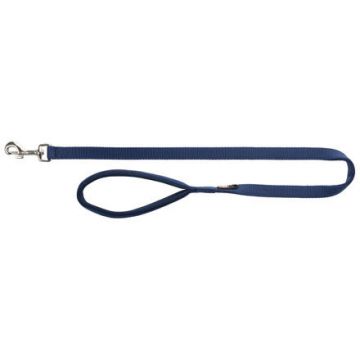 Vodítko PREMIUM s vyplněnou rukojetí 1m/25mm (L-XL), - indigo