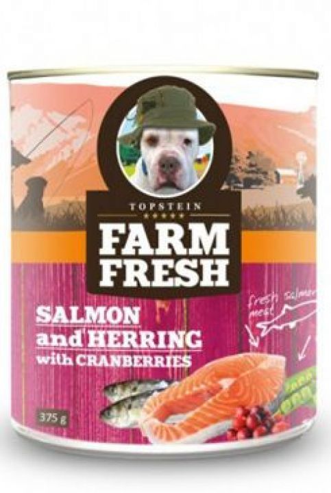 Farm Fresh Dog Salmon&Herring+Cranberries konzer 750g - ZoOo.cz