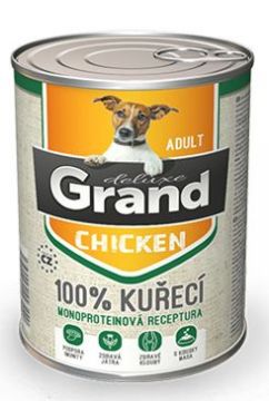 GRAND konz. deluxe pes drůbeží 400g