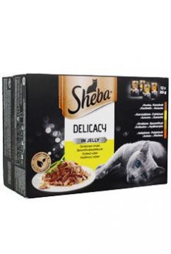 Sheba kapsa Drůbeží výběr v želé 12pack 1020g