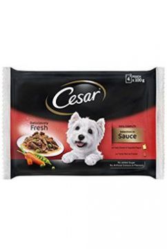 Cesar Selection kapsička ve šťávě 4x100g