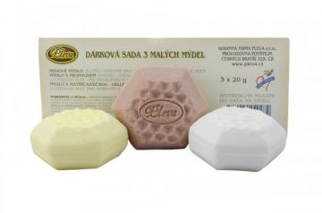 Mýdla 3 druhy - dárková sada 3 x 20 g
