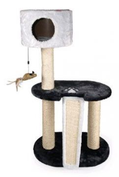 Škrabadlo Hedy - antracit/sv. šedá 50 x 35 x 95 cm