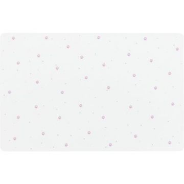 Prostírání pod misky PAW Print, 44 x 28 cm, bílá /