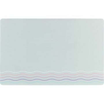 Prostírání pod misky WAVES, 44 x 28 cm, šedá / vln