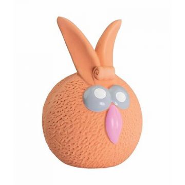 Oranžový míč zajíček se zvukem 5 cm, latex, HipHop