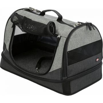 Transportní taška-pelíšek HOLLY 50x30x30 cm nylon,černo/šedá