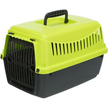 Capri XXS transportní box, XXS: 26 x 25 x 39cm, antracit/zelená