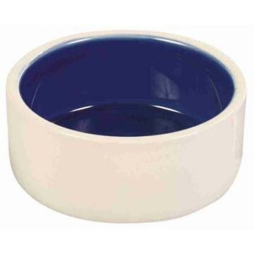 Keramická miska malá 0,35l/12 cm - bílá/modrá