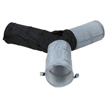 Nylonový troj- tunel pro králíky, různé barvy 3x18x47 cm