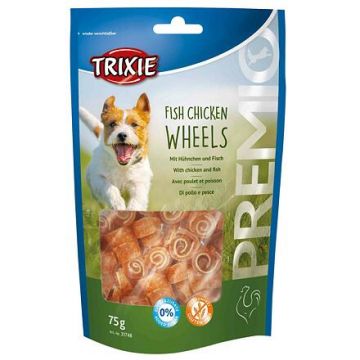 Premio FISH CHICKEN WHEELS měkká kolečka kuře s rybou 75g