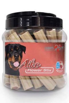 Pochoutka pes Flower Stix 12cm mléko+hovězí 30 ks