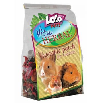 LOLOPets VITA HERBAL zeleninové plátky pro hlodavce 100g