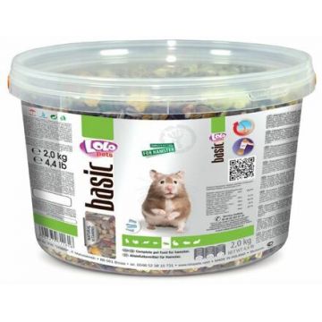 LOLO BASIC kompletní krmivo pro křečky 3 L, 2 kg kyblík