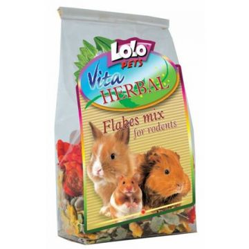 LOLOPets VITA HERBAL mix vloček pro hlodavce 150g