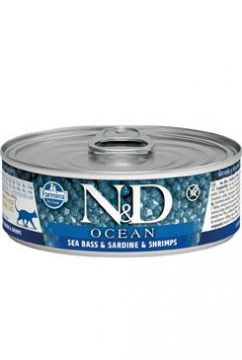 N&D CAT OCEAN Adult Tuna & Sardine & Shrimps 80g
