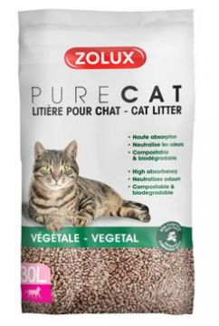 Podestýlka PURECAT natural absorb. rostlinná 30l