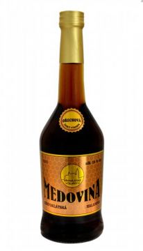 Medovina KŘIVOKLÁTSKÁ Ořechová 18 proc. 0,5l