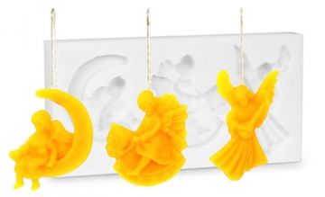 Forma silikonová BE-EQ® Ozdoby na zavěšení 3 ks